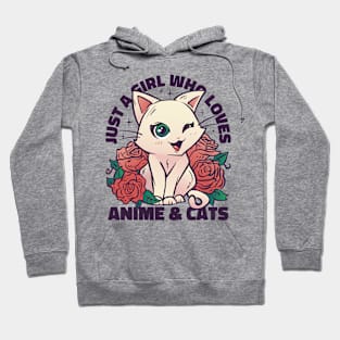 Anime & Feline Love Fusion Hoodie